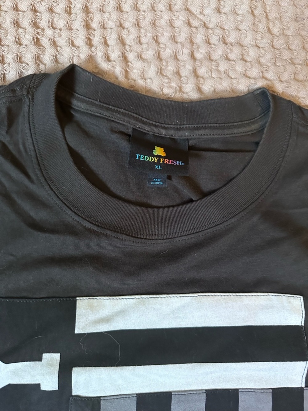 Teddy Fresh Black, Gray & White Short Sleeve Tee - Picture 3 of 6